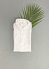 Mens White Cotton Shirt - Tree Emb
